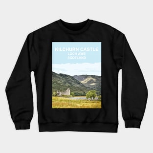 Kilchurn Castle, Loch Awe, Scotland Travel location poster Crewneck Sweatshirt